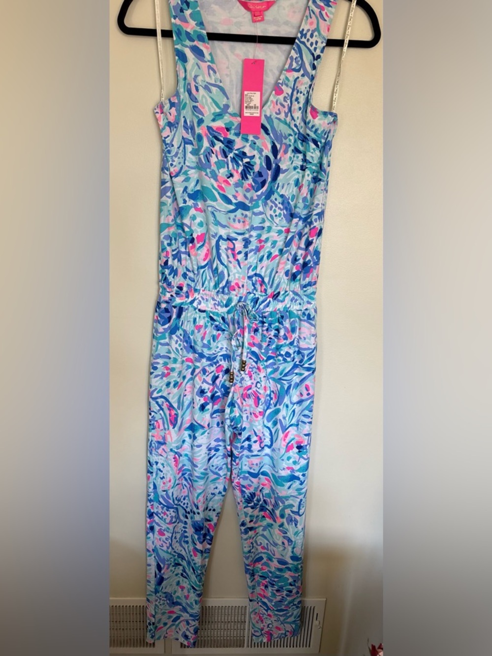 NWT Lilly Pulitzer Paulina Jumpsuit Breakwater Party Wave